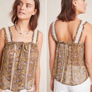 NWT Anthropologie Bardot Crochet Detail Top SZ 14